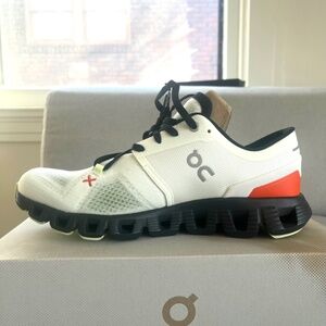 ON Cloud X3 Men's Size 7, Ivory / Flame, NEW IN BOX (Never tried on), Deadstock